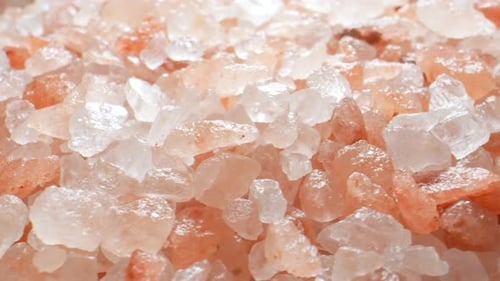 Close Up of Pile of Pink Himalayan Salt
