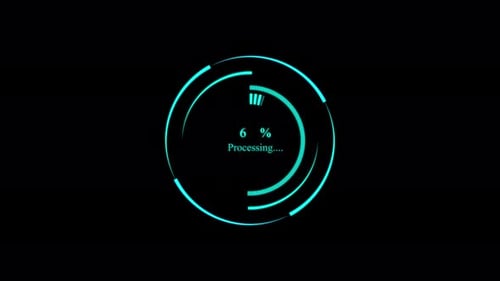 Loading Circle Animation, Processing circle