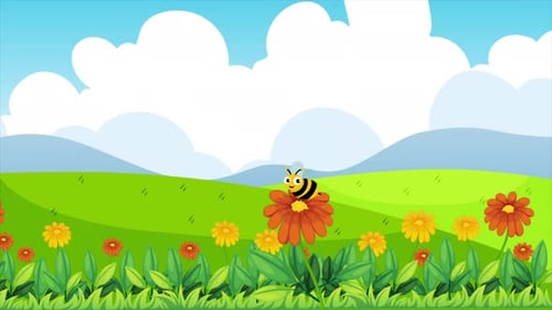 Una abeja melífera se sienta sobre una flor 4K