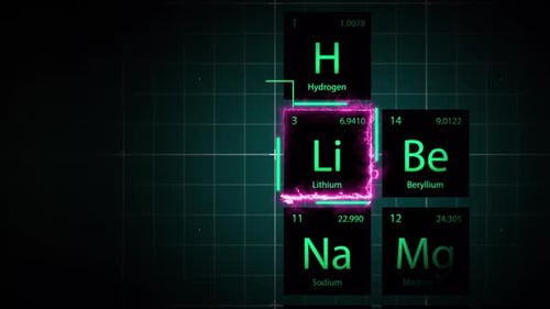 Lithium Element Neon Light