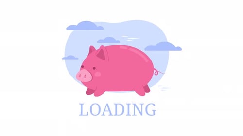Animated Piggy on Freedom Loader