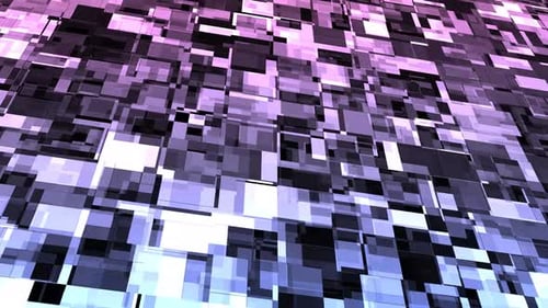 Abstract Geometric Blocks with Dynamic Color Shifting Background