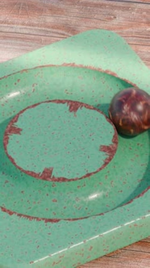 Renderização 3D da bola seguindo o caminho