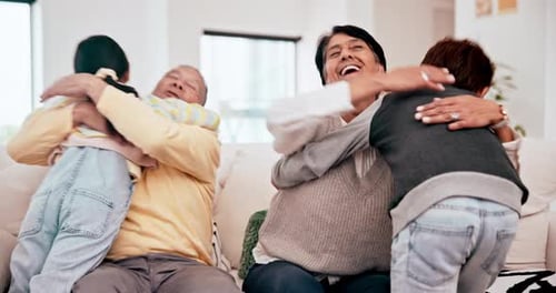 Grandparents Receive Affection from Grandchildren