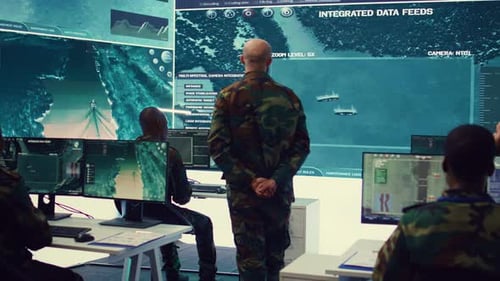 Lieutenant General Coordinating His Army Troops for Complex Military Operations