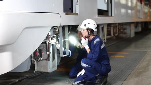 Engineer Worker Search for Defects in Railway wheels and Steel Rails