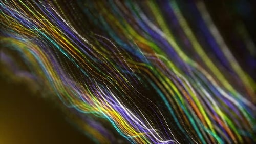 Particule Glow Tech, particule luminescente, animation abstraite de particules