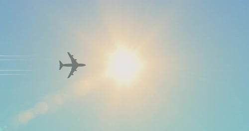 Plane Bottom in the Sky