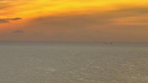 The expansive canvas of the sea and sky becomes a canvas painted.