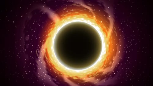 Animated Black Hole Energy Vortex Background