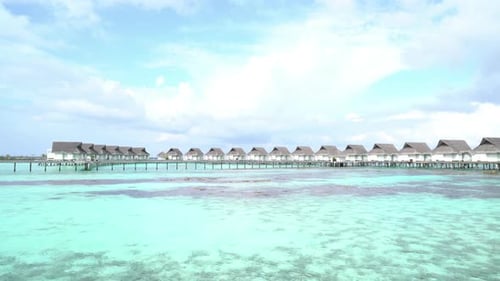 tropical beach and sea in Maldives