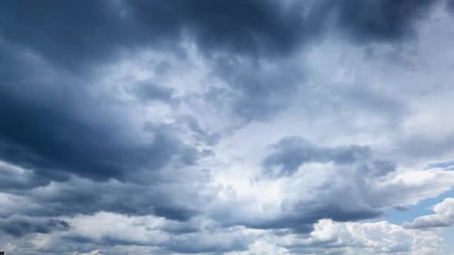 Time Lapse of Moody Gray Clouds