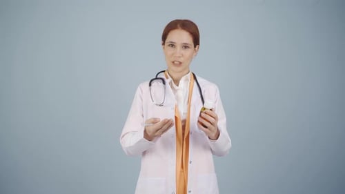 Friendly Doctor Explains How To Take Medication