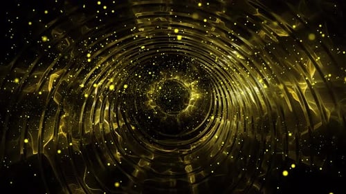 Leuchtendes goldenes Portal