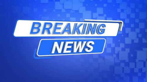 Breaking News Text Intro for Broadcasts and Updates