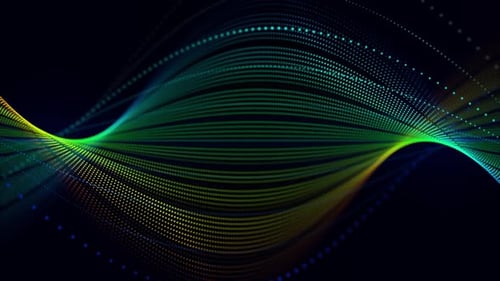 Digital Wave Particle Stream Background Loop