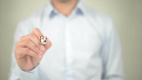 Writing Breakthrough on Clear Surface with Marker