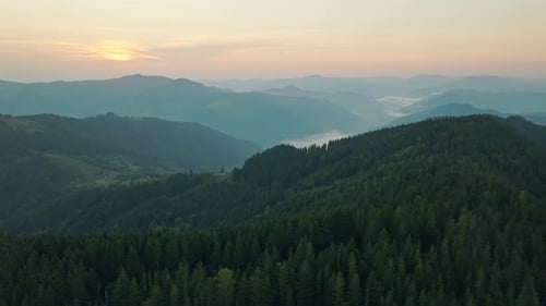 Wald Natur Berge Morgendämmerung Sonnenaufgang Landschaft Morgen Wunderschön