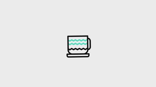 Animiertes Kaffee-Symbol V2