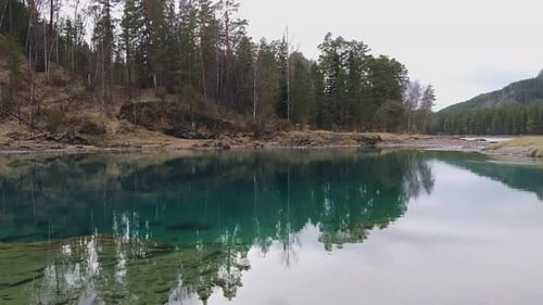 This Aerial View Captures a Tranquil Water Surface Perfect for Relaxation and Meditation