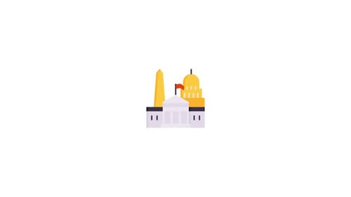 Washington Dc Icon Animation