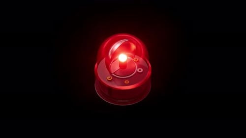Flashing Red Beacon Light
