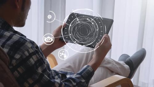 Inteligência artificial: processamento cerebral de dados com o conceito Generative Artificial Intelligence Spire