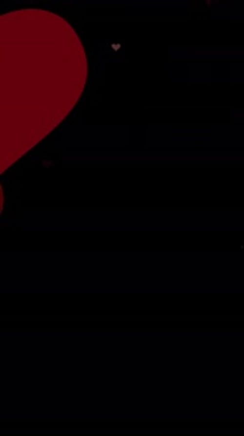 Romantic Falling Hearts Animated Overlay