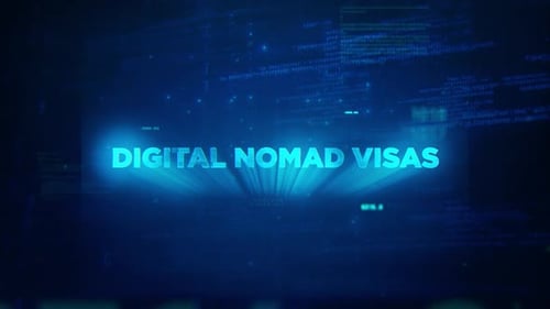 Futuristic Digital Glitch Text Title Reveal