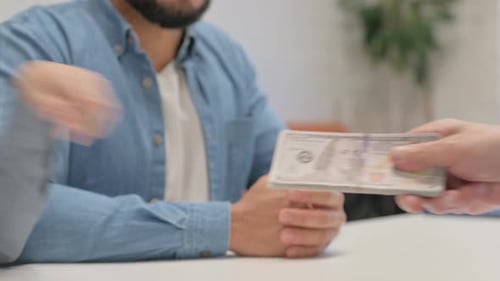 Hand Shake after Payment, Financial Deal