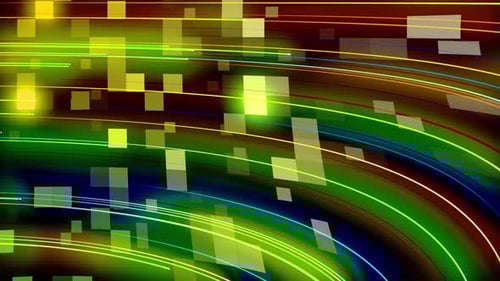 Dynamic Abstract Glowing Lines and Squares Grid Background