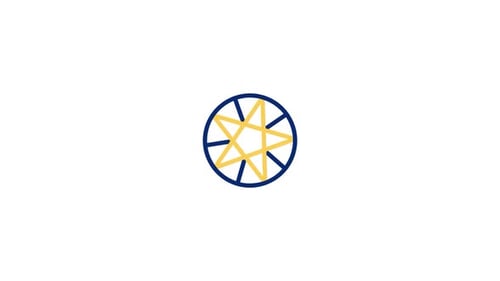 Animiertes Pentagramm-Symbol