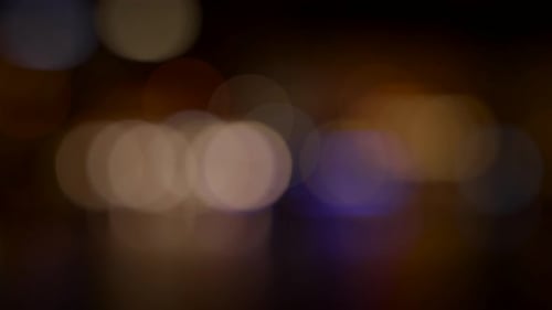 Abstract Blurred Glowing Illuminated Bright Shiny Traffic Car Lights Backdrop