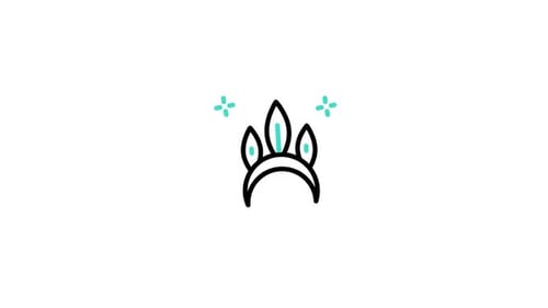 Animiertes Stirnband-Symbol