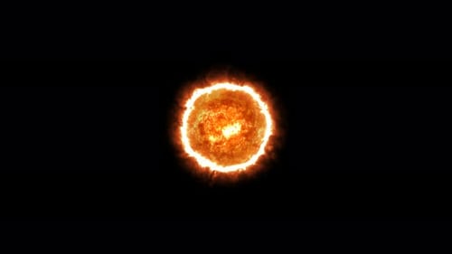 Animated Burning Plasma Energy Sphere Loop