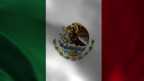 VÍDEO 3D DA BANDEIRA DO MÉXICO