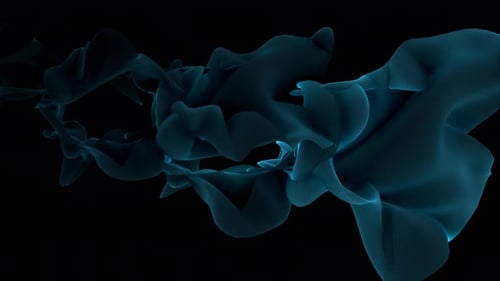 Abstract Fluid Blue Light Stream Motion Background