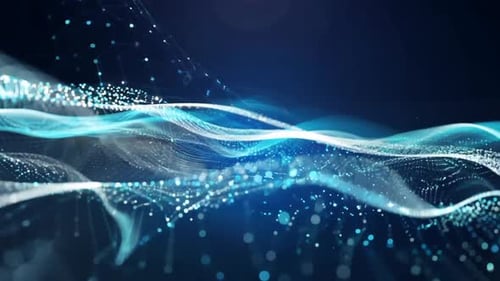 Fond de particules lumineuses