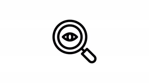 visual search line icon animation