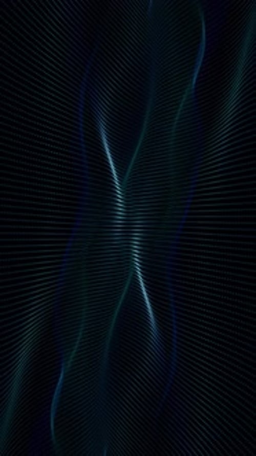 Futuristic Wavy Particle Grid Loop Background