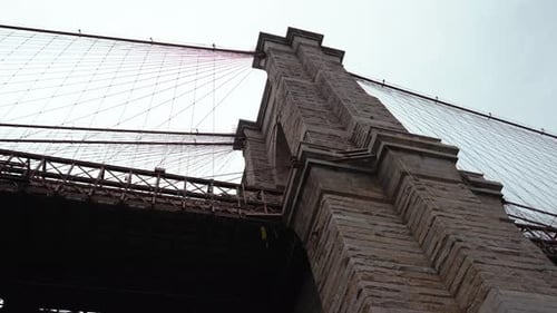 Panoramic shot of a Brooklyn bridge