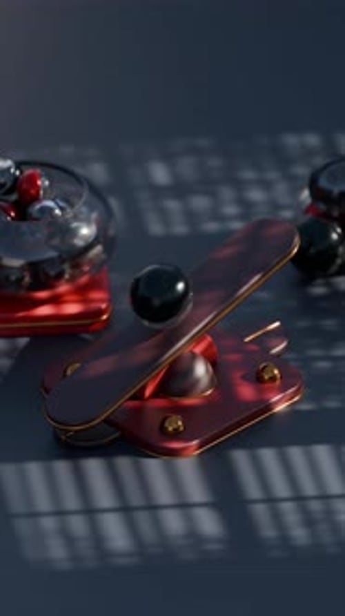 Balancing Marble 3d Loop Animation