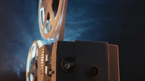 Warm Glow Projector Beam Light Nostalgic Charm Classic Cinema Retro Filmmaking