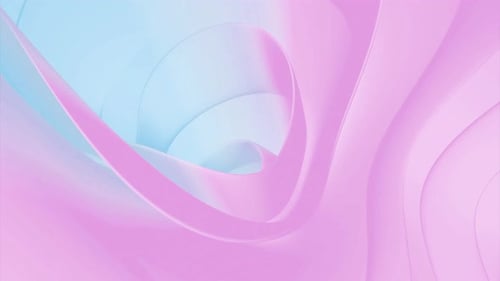 Soft Pink Blue Abstract Fluid Tunnel Animation Loop Background