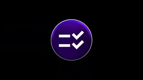 Modern 3D Rotating Compare and Confirm Icon Animation