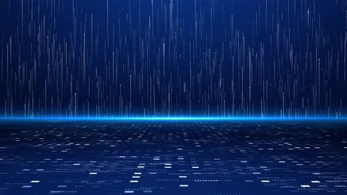 Digital HUD Grid Cyber Space Conexões de rede de dados digitais transferem o futuro da Internet de alta velocidade