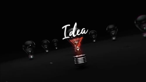Exploding Light Bulbs that opens IDEA message!