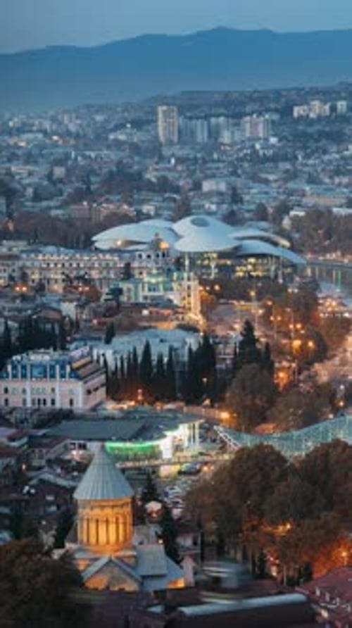 Tbilisi Georgia Top View Of