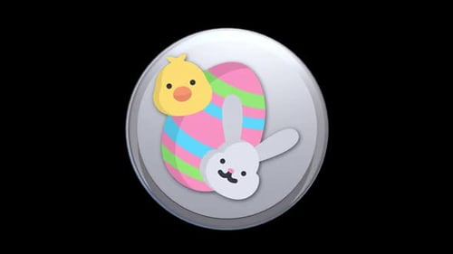 Osterhase mit Eier-Symbol
