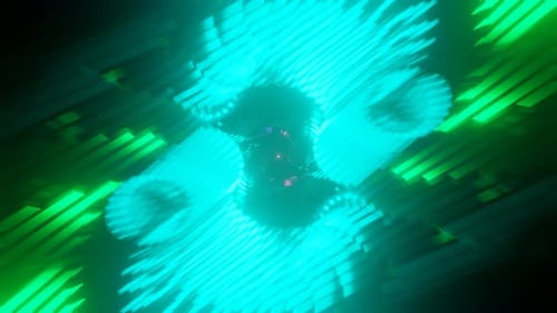 Vibrant Trippy Scifi Psychedelic Hypnotic Visuals for Seamless VJ Looping